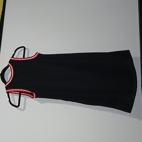 Jordan 23 Girls Sleevless T Shirt Jersey Dress Black Red White Size Large NWT - Picture 6 of 6